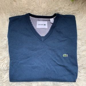 Men’s Lacoste V-Neck Sweater XL